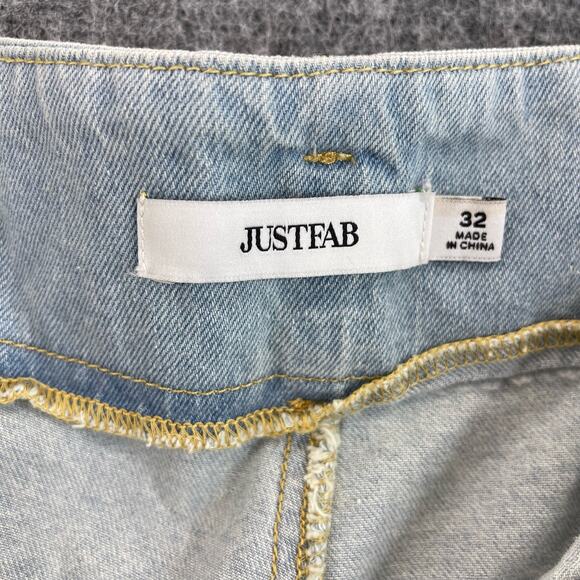 JustFab Jeans Acid Wash Women Size 22 with Belt - Picture 4 of 10